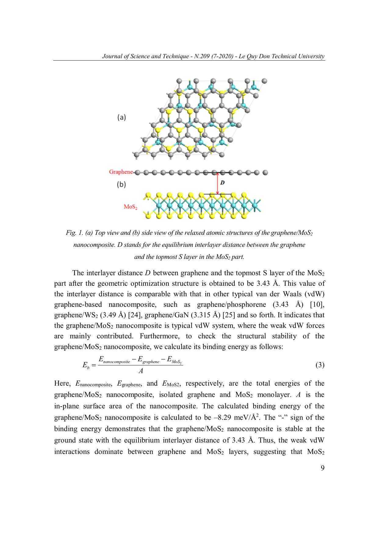 Electronic, optical and mechanical properties of graphene/MoS₂ nanocomposite trang 5