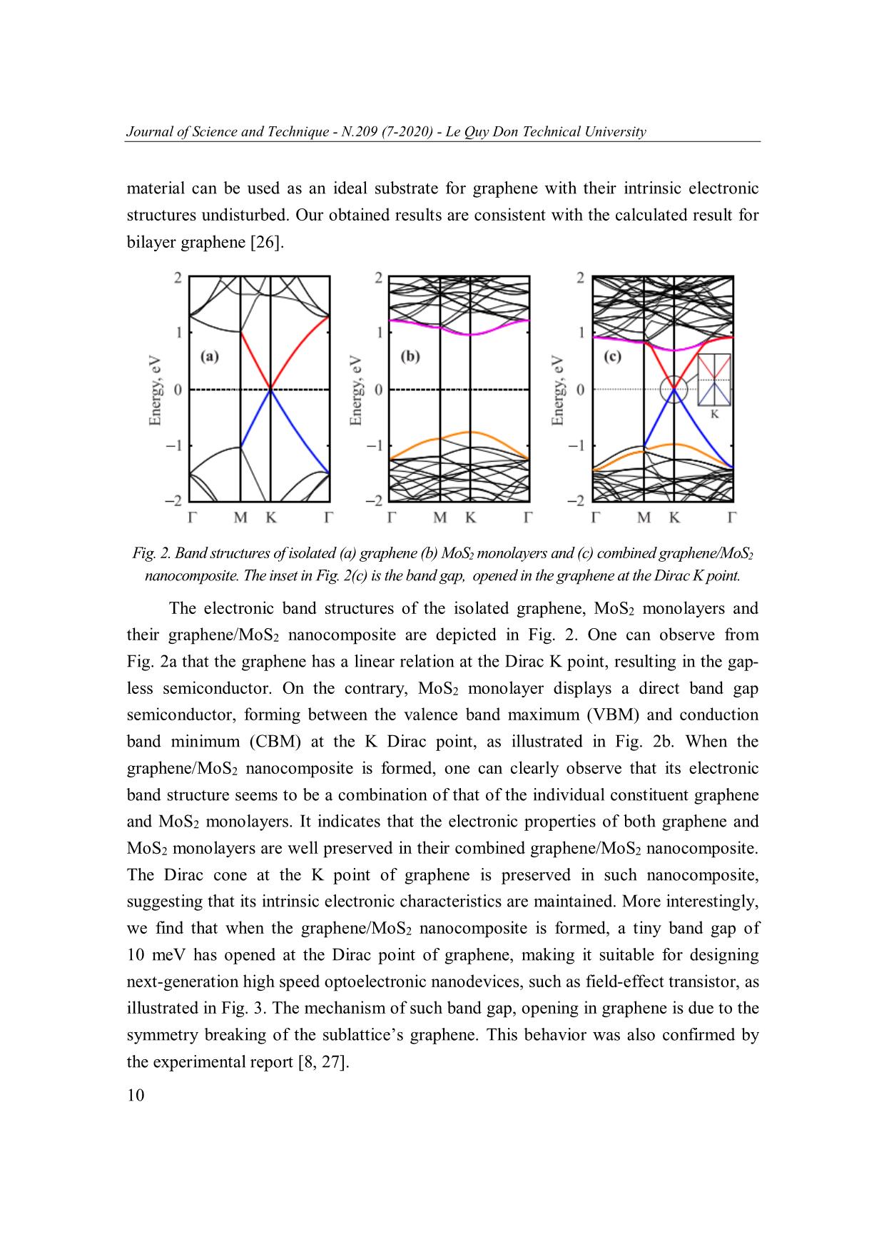 Electronic, optical and mechanical properties of graphene/MoS₂ nanocomposite trang 6