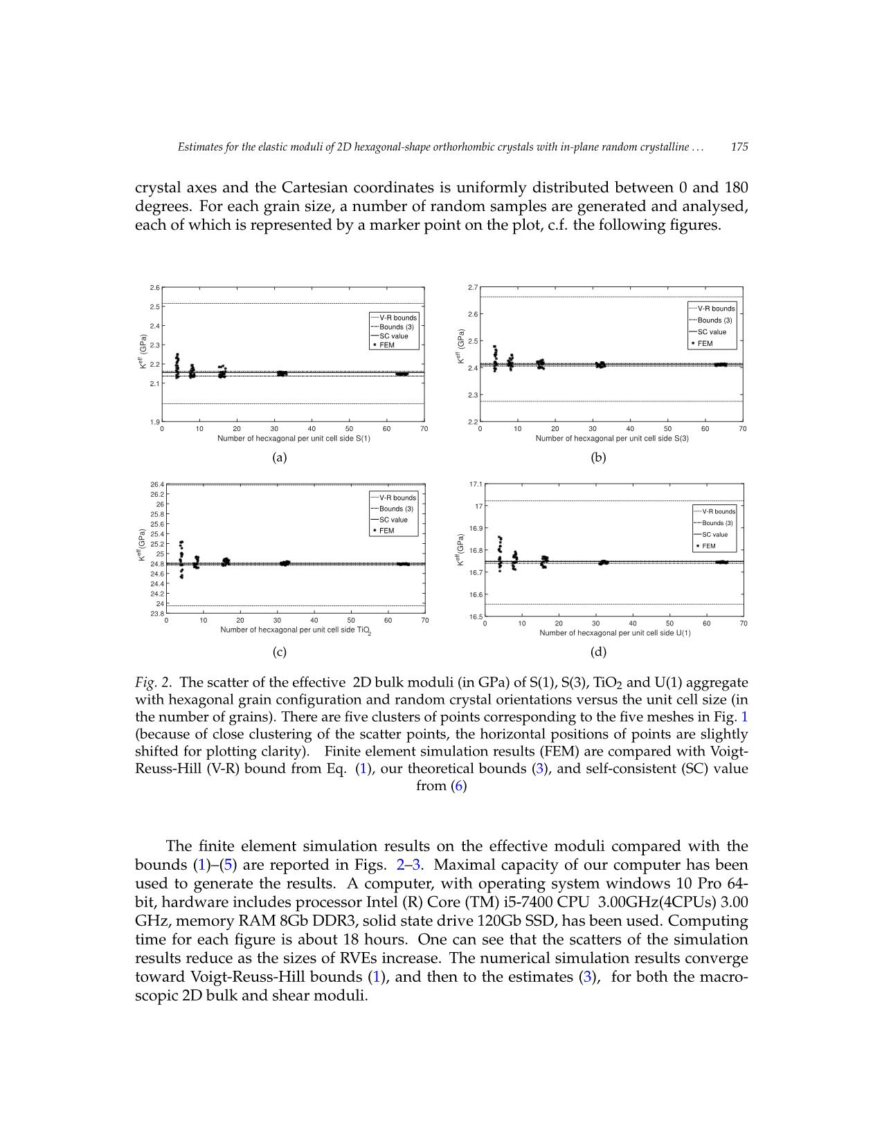 Stimates for the elastic moduli of 2D aggregate of hexagonal - shape orthorhombic crystals with in - plane random crystalline orientations trang 5