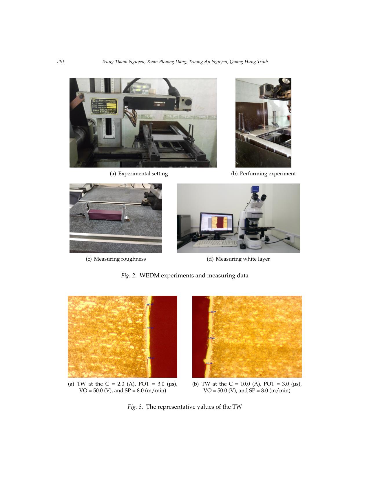 Experiments and optimization for the wedm process: A trade-off analysis between surface quality and production rate trang 6