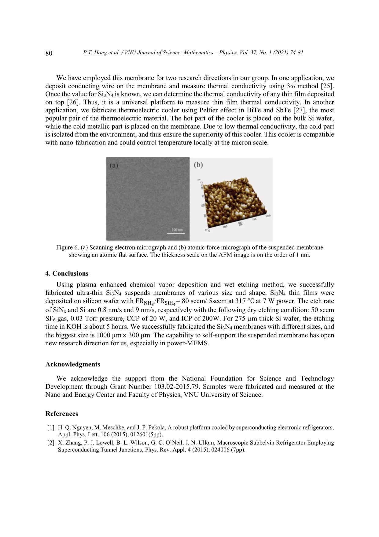 Fabricating ultra - thin silicon nitride membranes suspended on silicon wafer trang 7