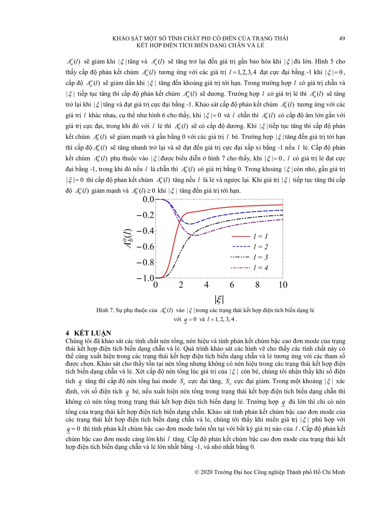 Khảo sát một số tính chất phi cổ điển của trạng thái kết hợp điện tích biến dạng chẵn và lẻ trang 8