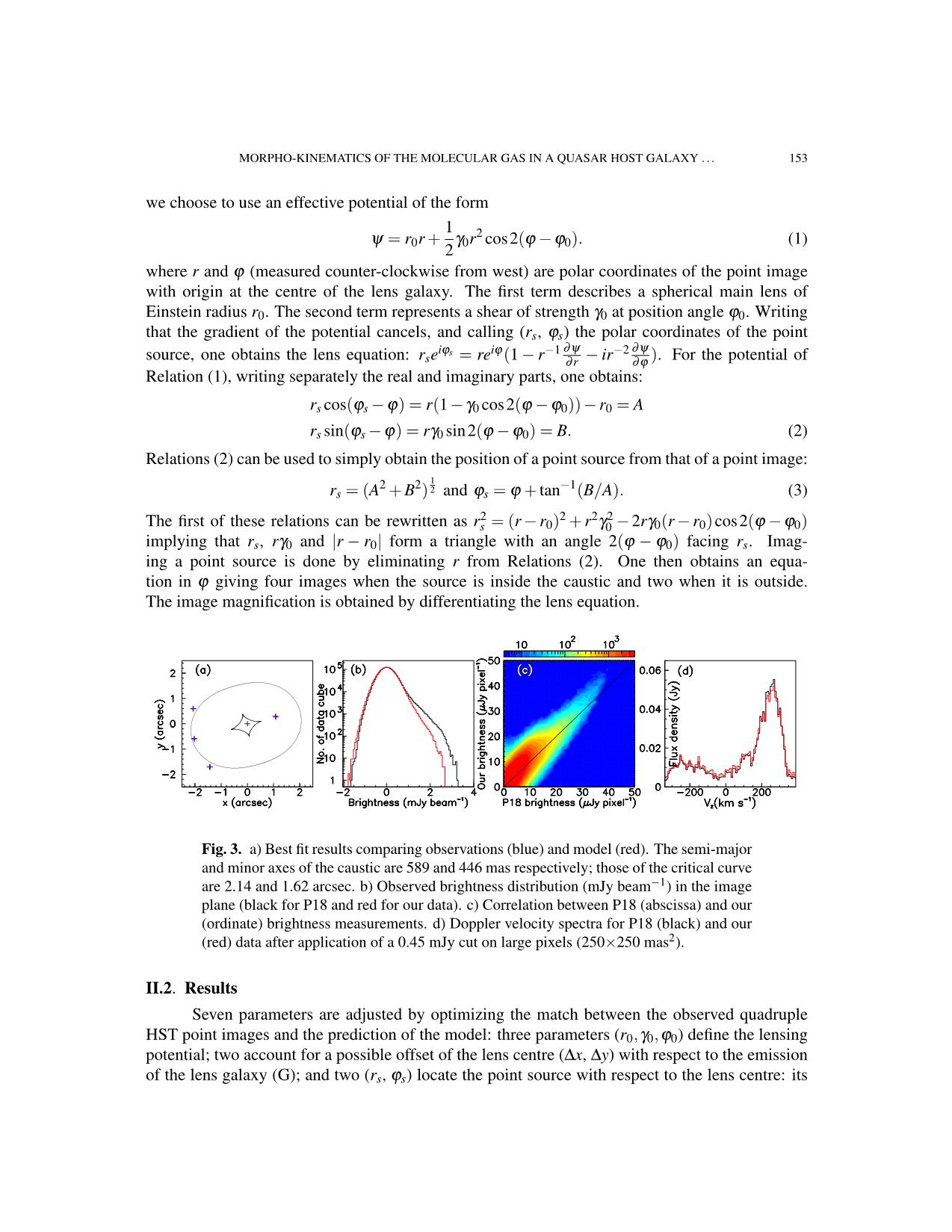 Morpho-Kinematics of the molecular gas in a quasar host galaxy at redshift z = 0:654 trang 5