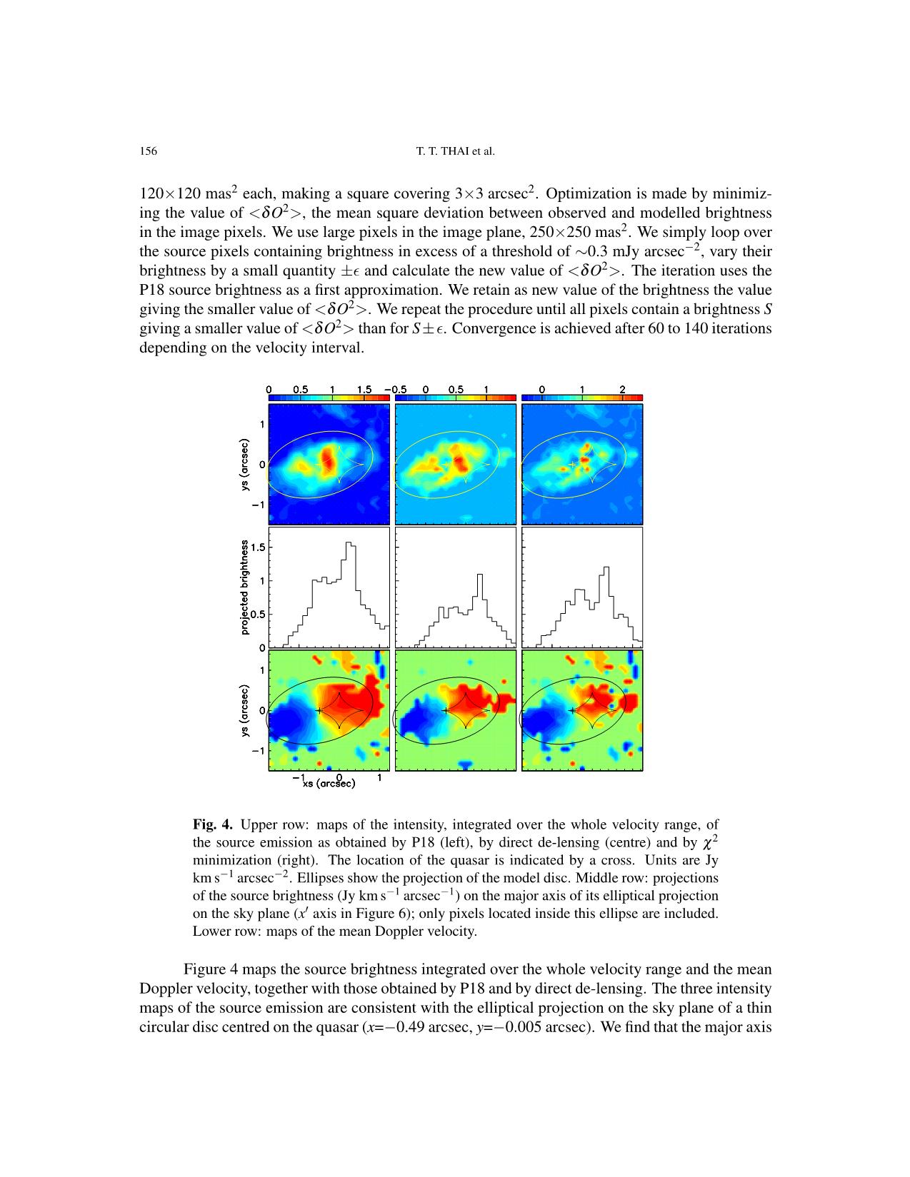 Morpho-Kinematics of the molecular gas in a quasar host galaxy at redshift z = 0:654 trang 8