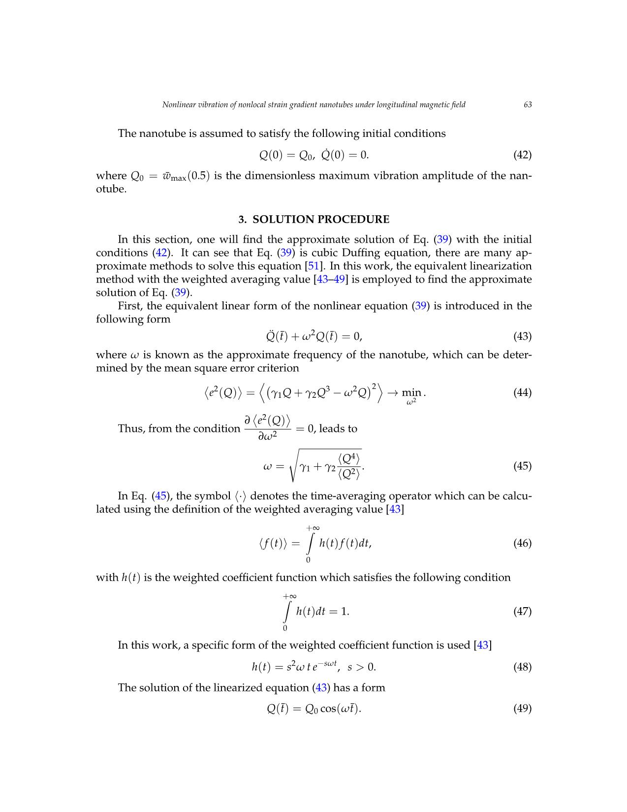 Nonlinear vibration of nonlocal strain gradient nanotubes under longitudinal magnetic field trang 9