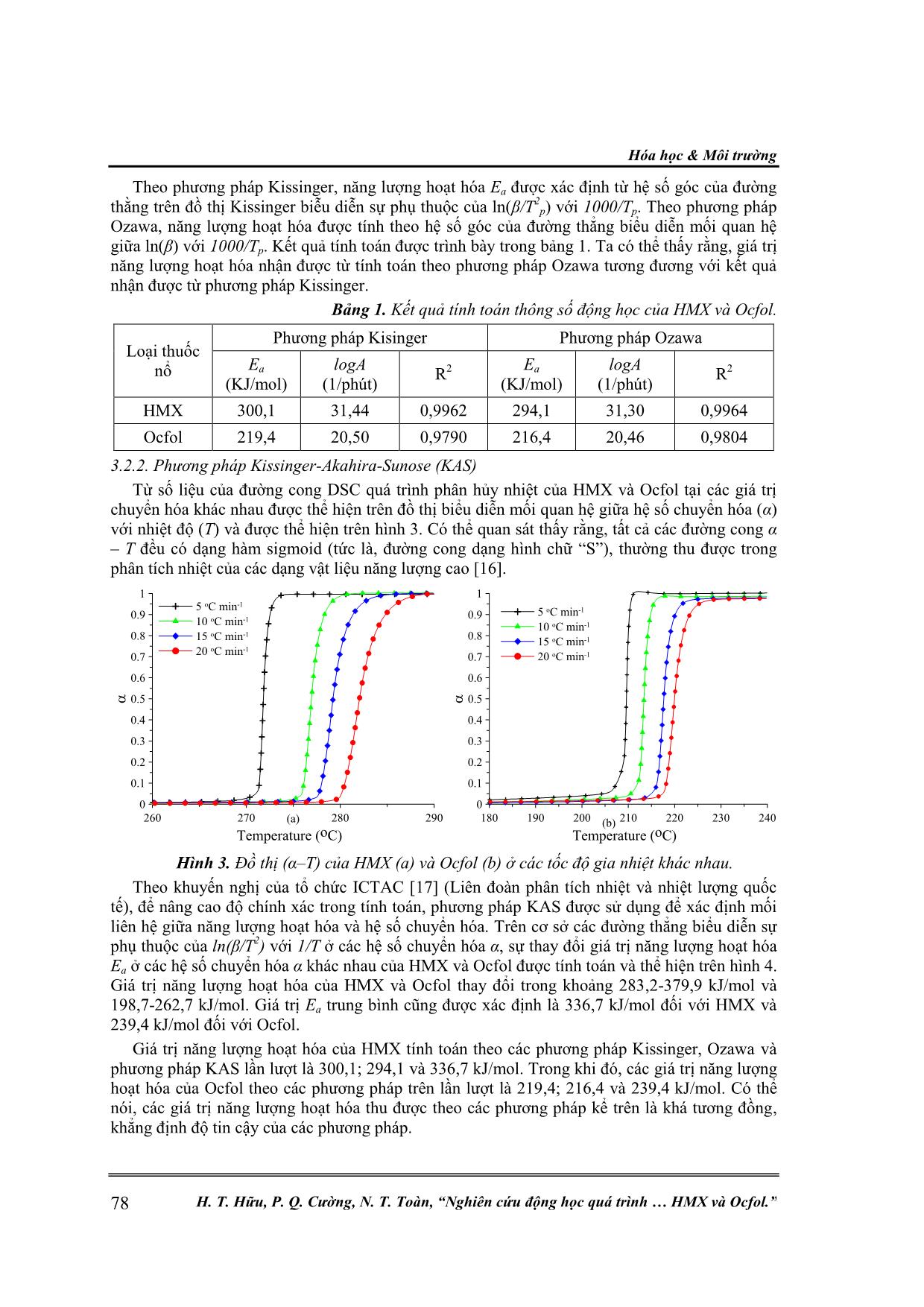 Nghiên cứu động học quá trình phân hủy nhiệt của thuốc nổ HMX và Ocfol trang 6