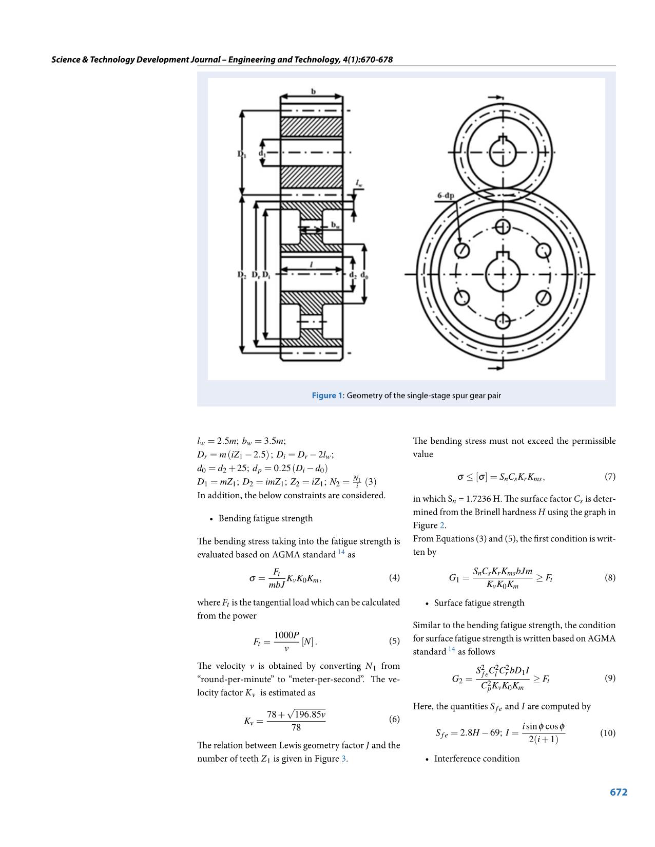 Optimal weight design problem of spur gears trang 3