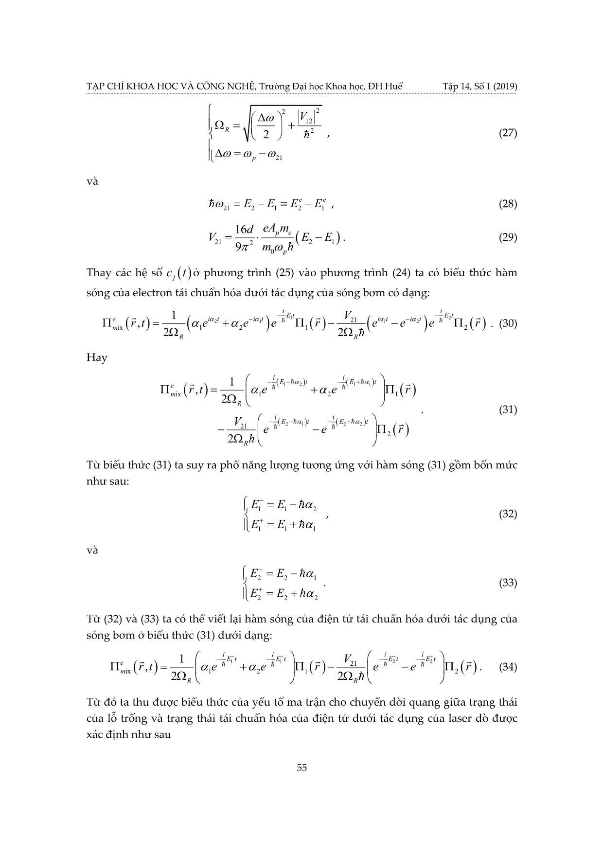 Phổ hấp thụ cộng hưởng của exciton trong giếng lượng tử  InN/GaN trang 7