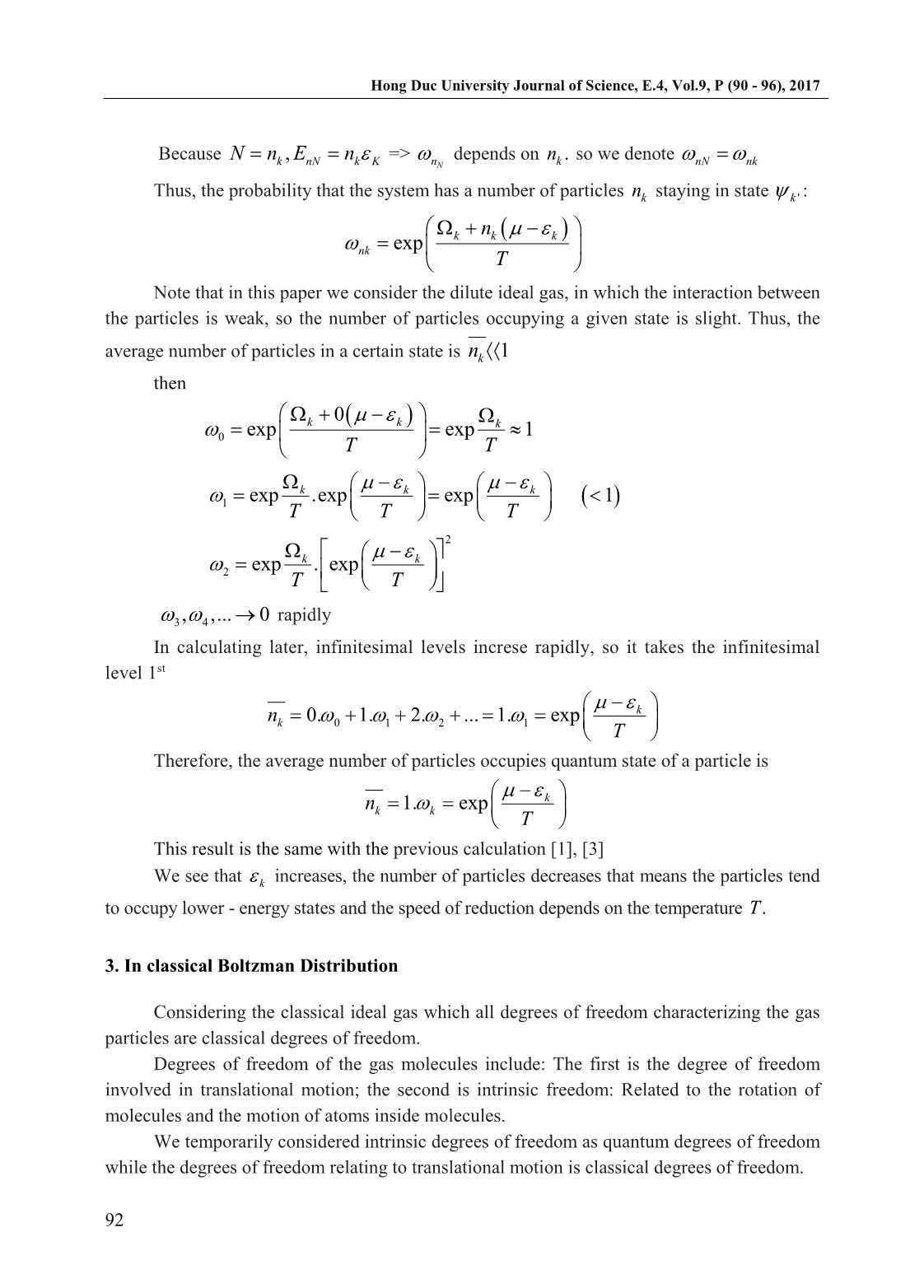 Study boltzman distribution function for ideal gas system trang 3