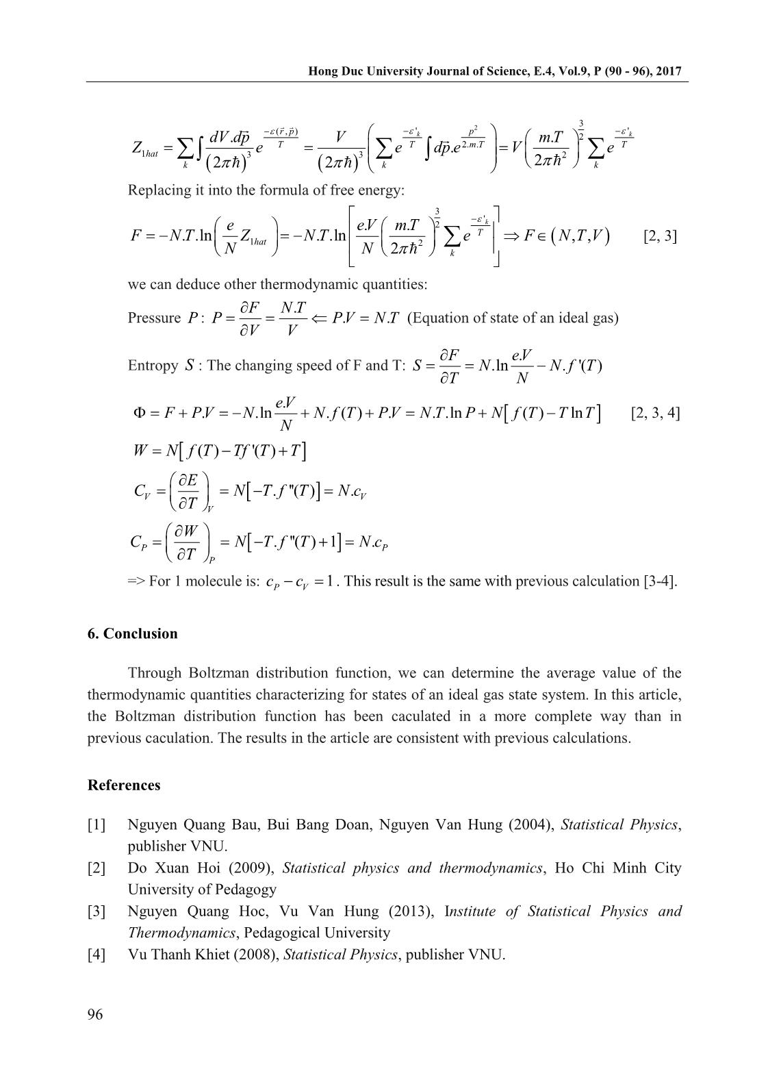 Study boltzman distribution function for ideal gas system trang 7