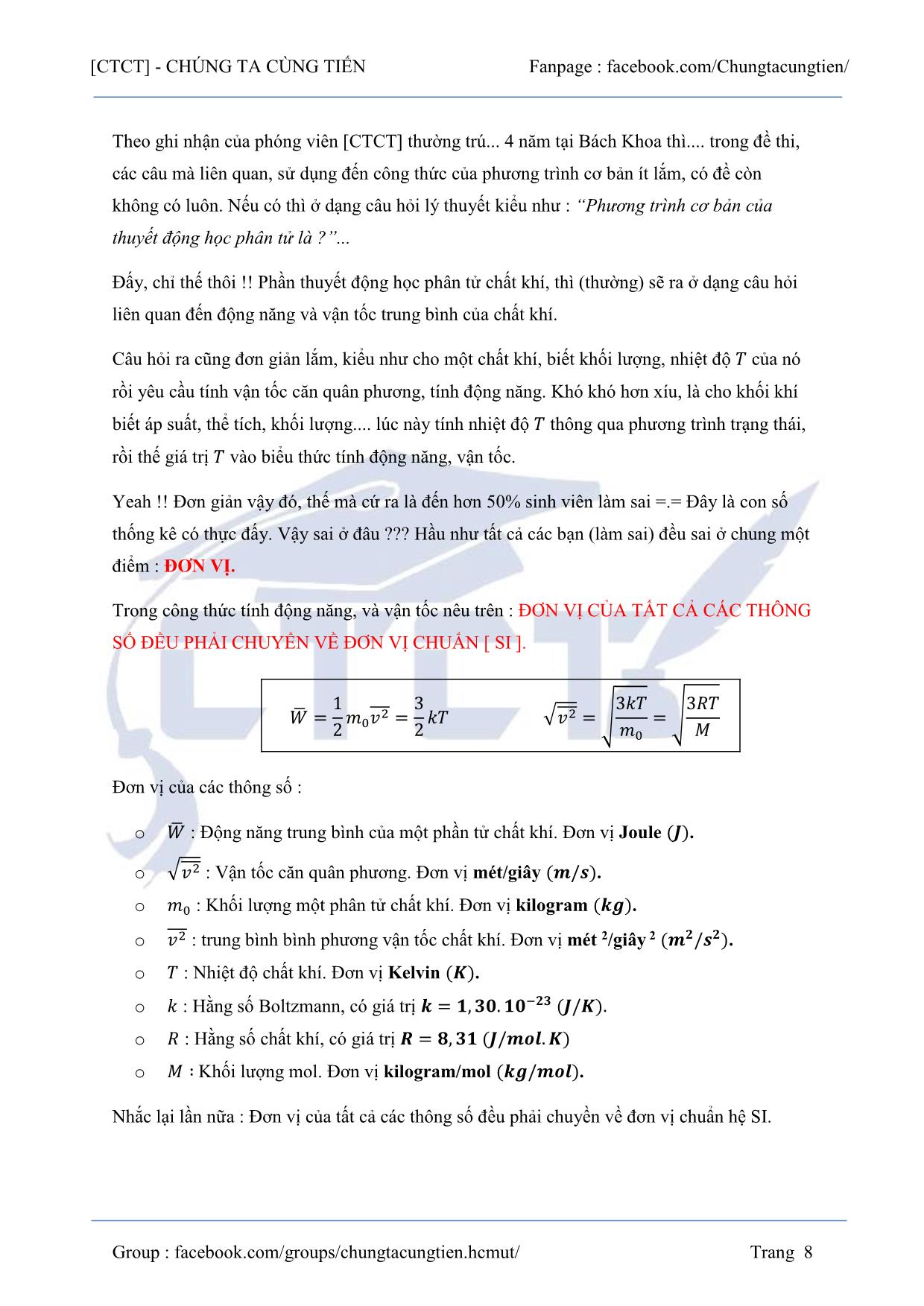 Tài liệu Ôn tập vật lý 1 - Nhiệt học trang 8