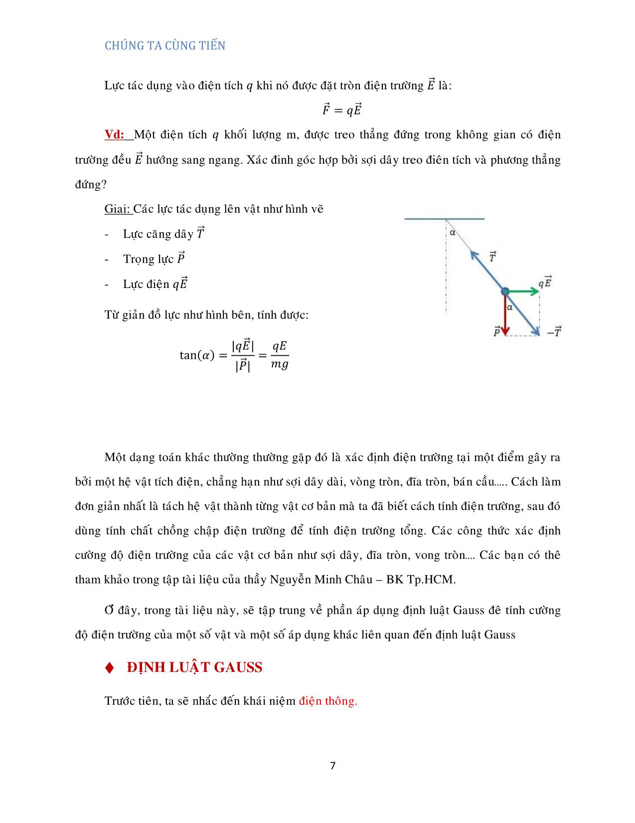 Tài liệu Ôn tập vật lý 2 - Điện trường trang 7