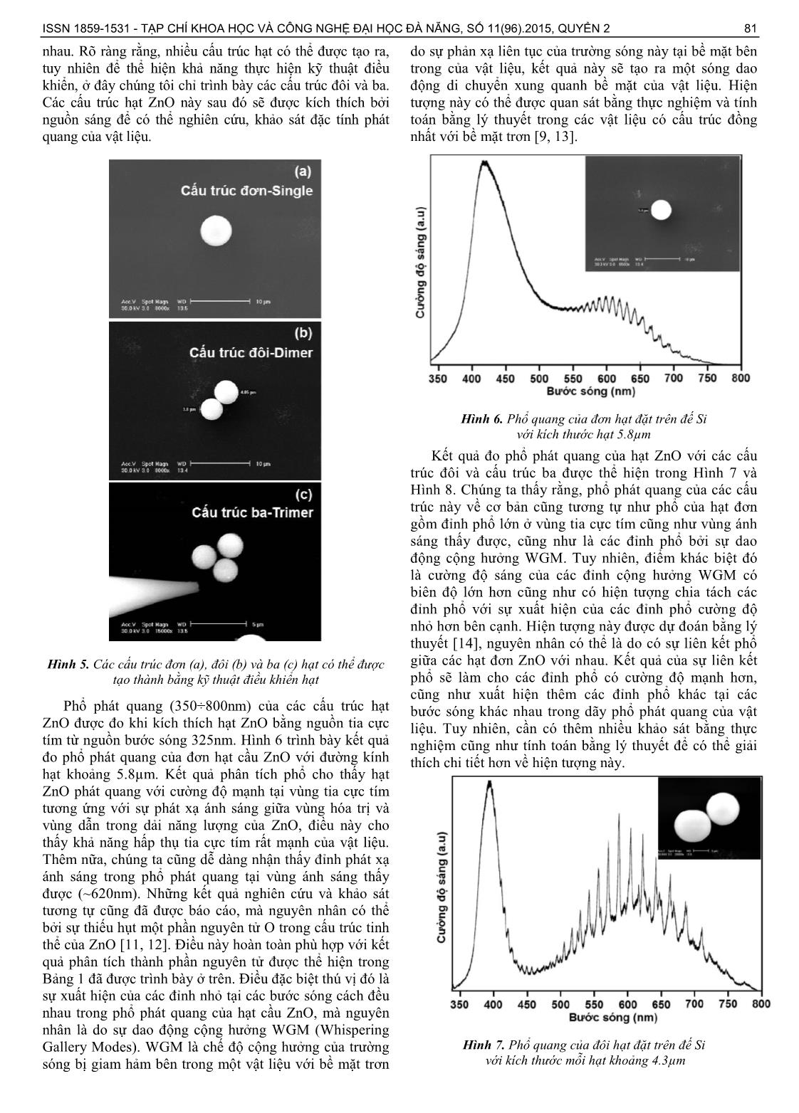 Tổng hợp và phân tích đặc tính quang của các vi hạt cầu ZnO trang 4
