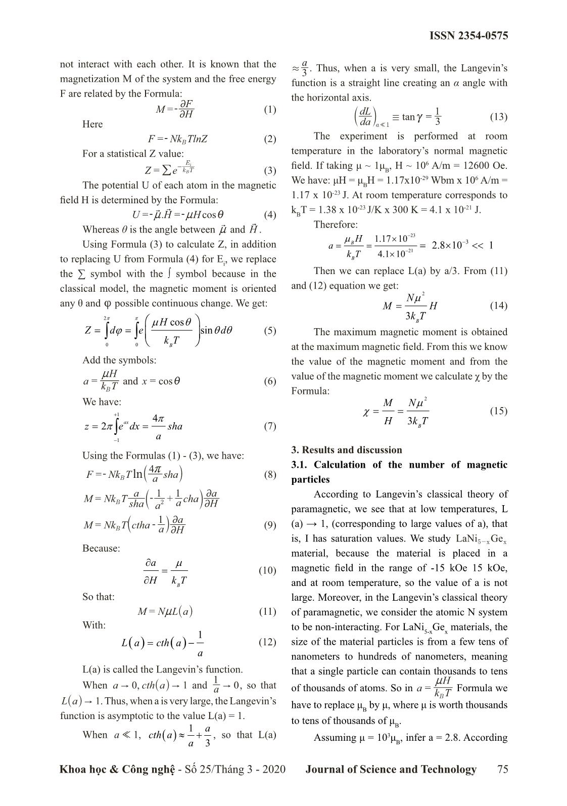 The effect of ni replacement with ge on the magnetic properties of LaNi₅ alloy trang 2