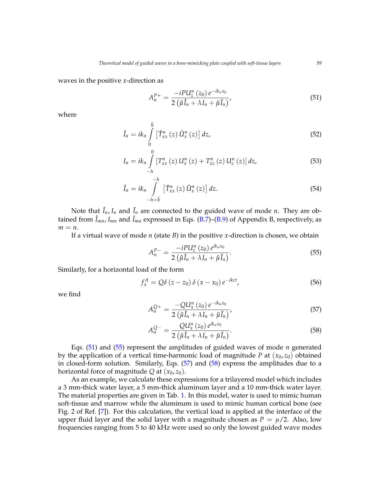 Theoretical model of guided waves in a bone - mimicking plate coupled with soft - tissue layers trang 9