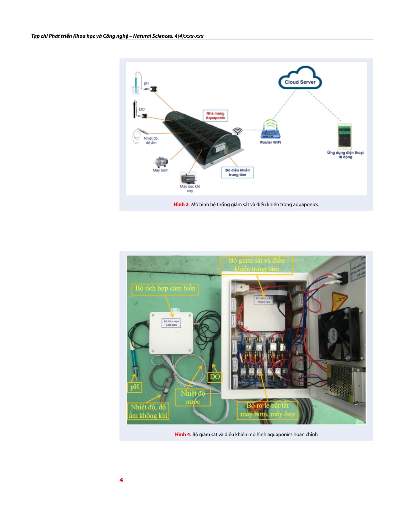 Thiết kế hệ thống giám sát và điều khiển mô hình Aquaponics dựa trên công nghệ IoT trang 4