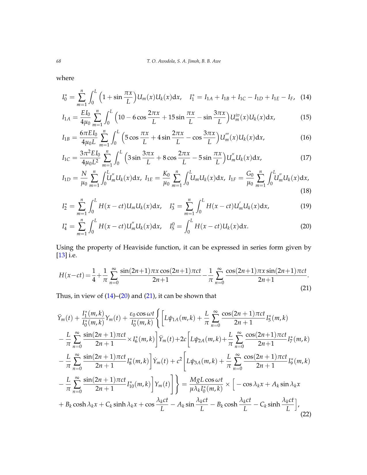 Vibration under variable magnitude moving distributed masses of non-uniform bernoulli–euler beam resting on pasternak elastic foundation trang 6