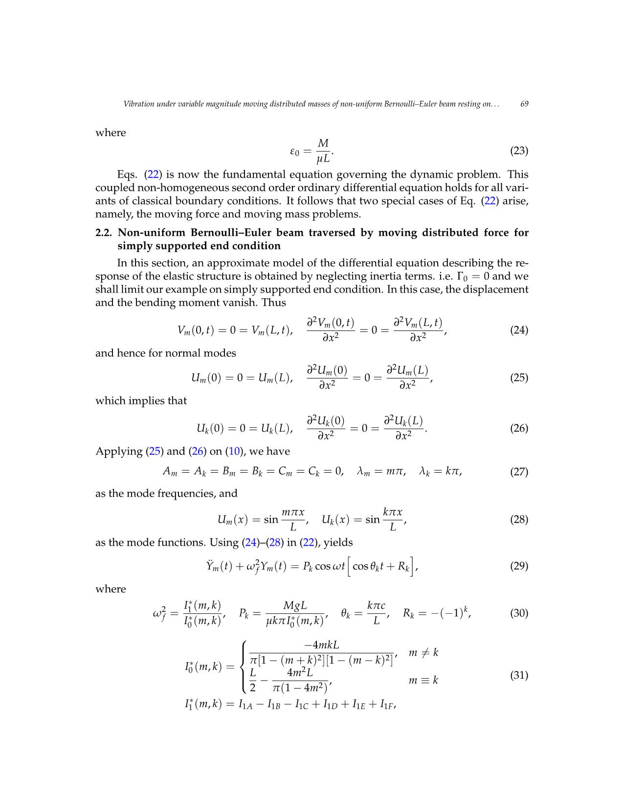 Vibration under variable magnitude moving distributed masses of non-uniform bernoulli–euler beam resting on pasternak elastic foundation trang 7