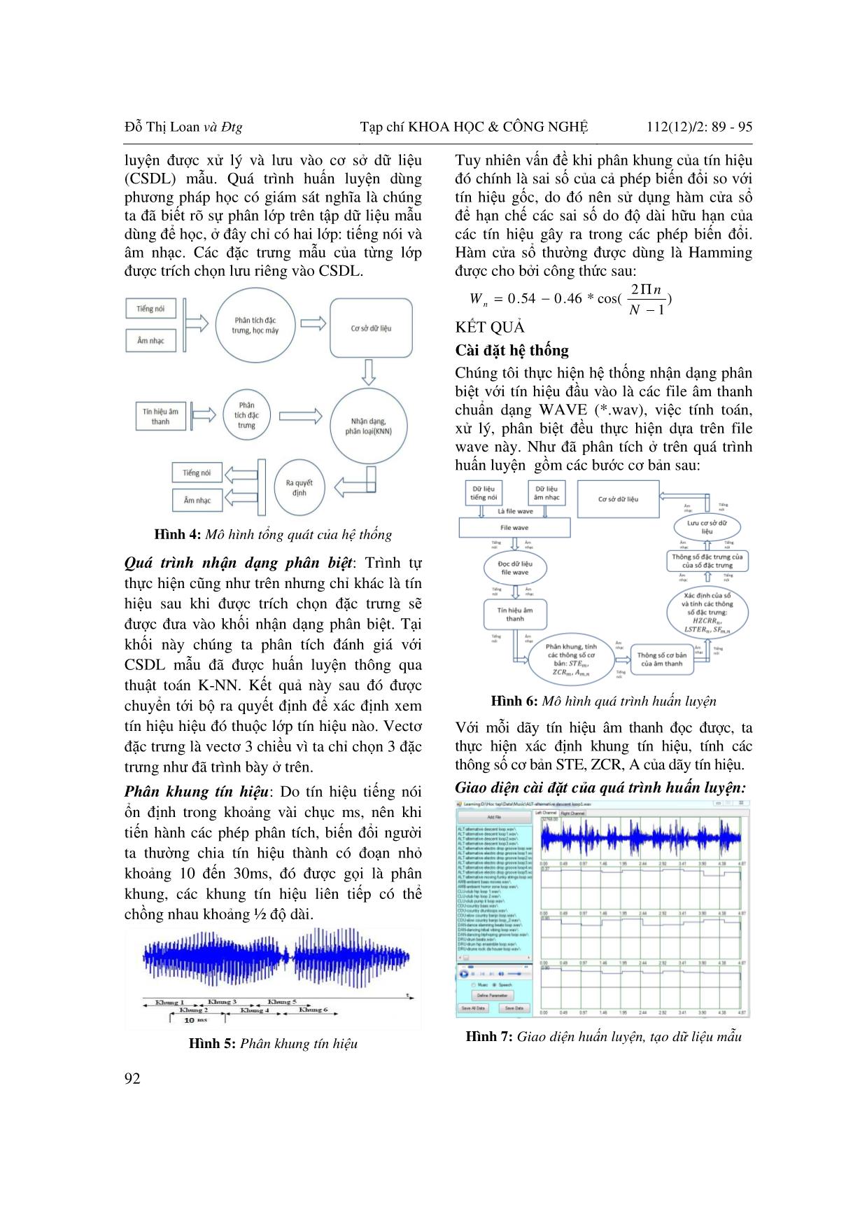 Nghiên cứu phương pháp nhận dạng phân biệt tiếng nói với âm nhạc trang 4