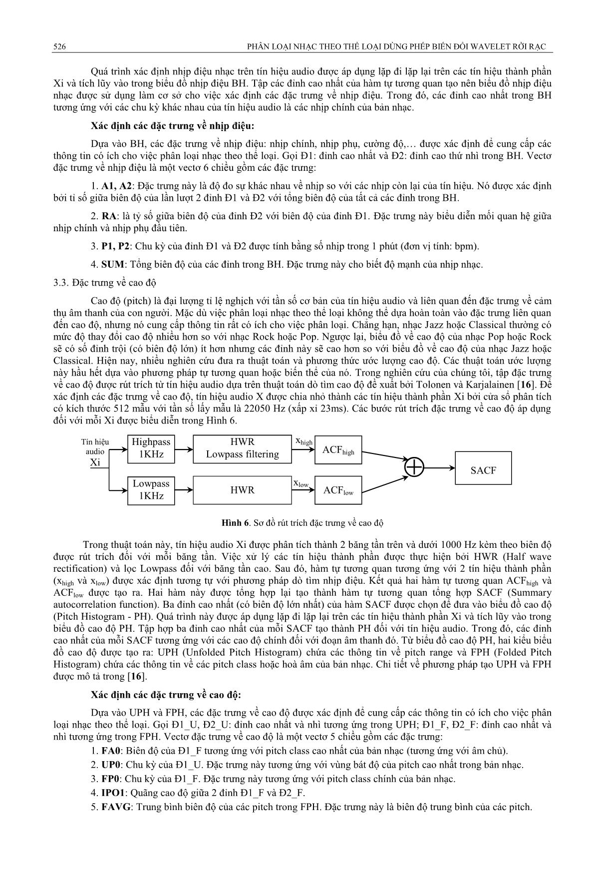 Phân loại nhạc theo thể loại dùng phép biến đổi Wavelet rời rạc trang 6