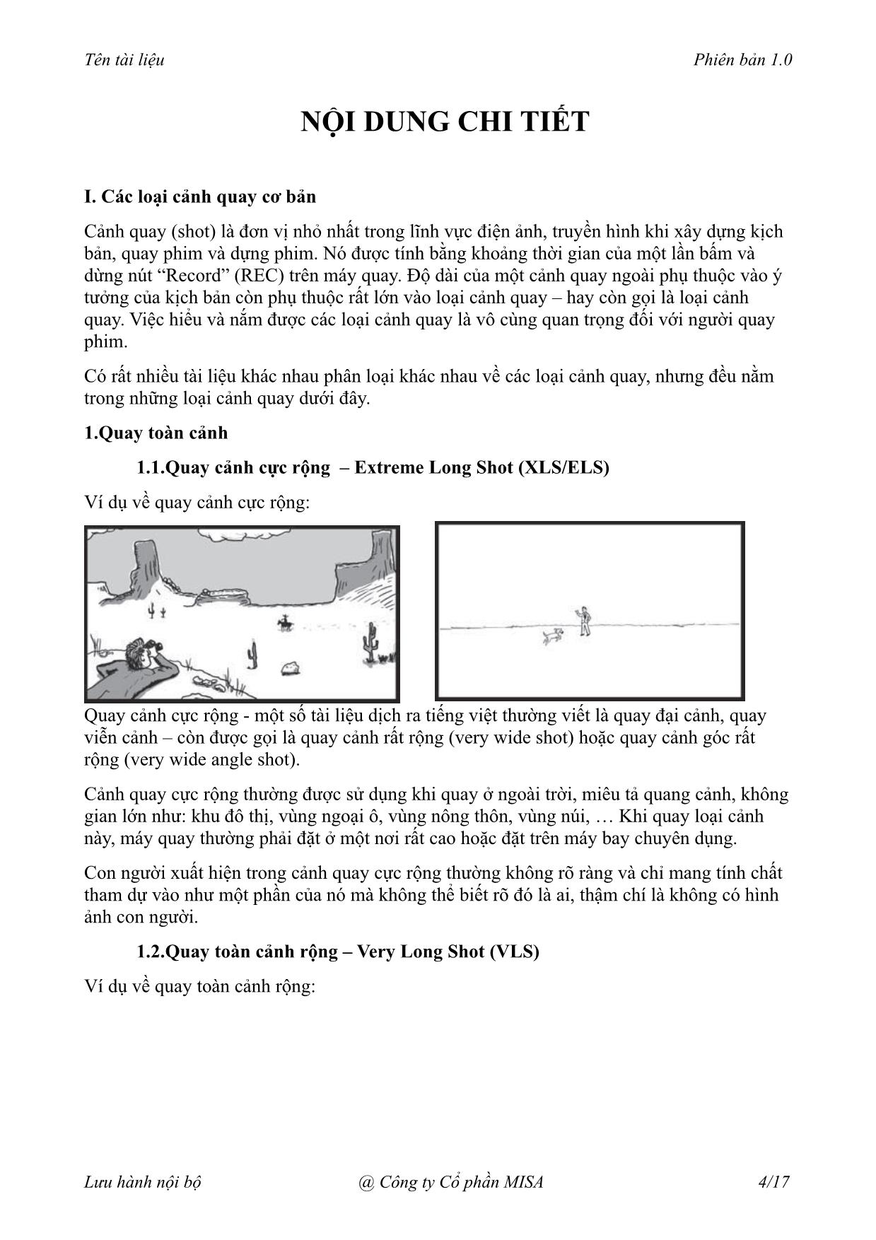 Tài liệu Đào tạo quay phim trang 4