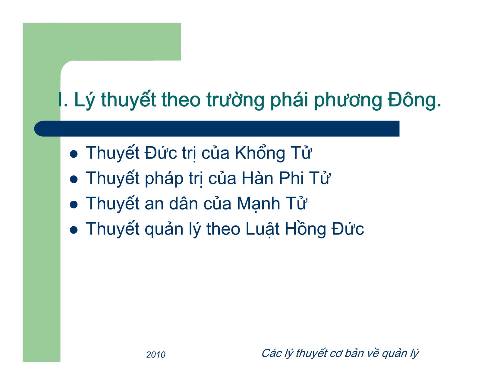 Bài giảng Quản lý - Chương 2: Các lý thuyết cơ bản về quản lý trang 4