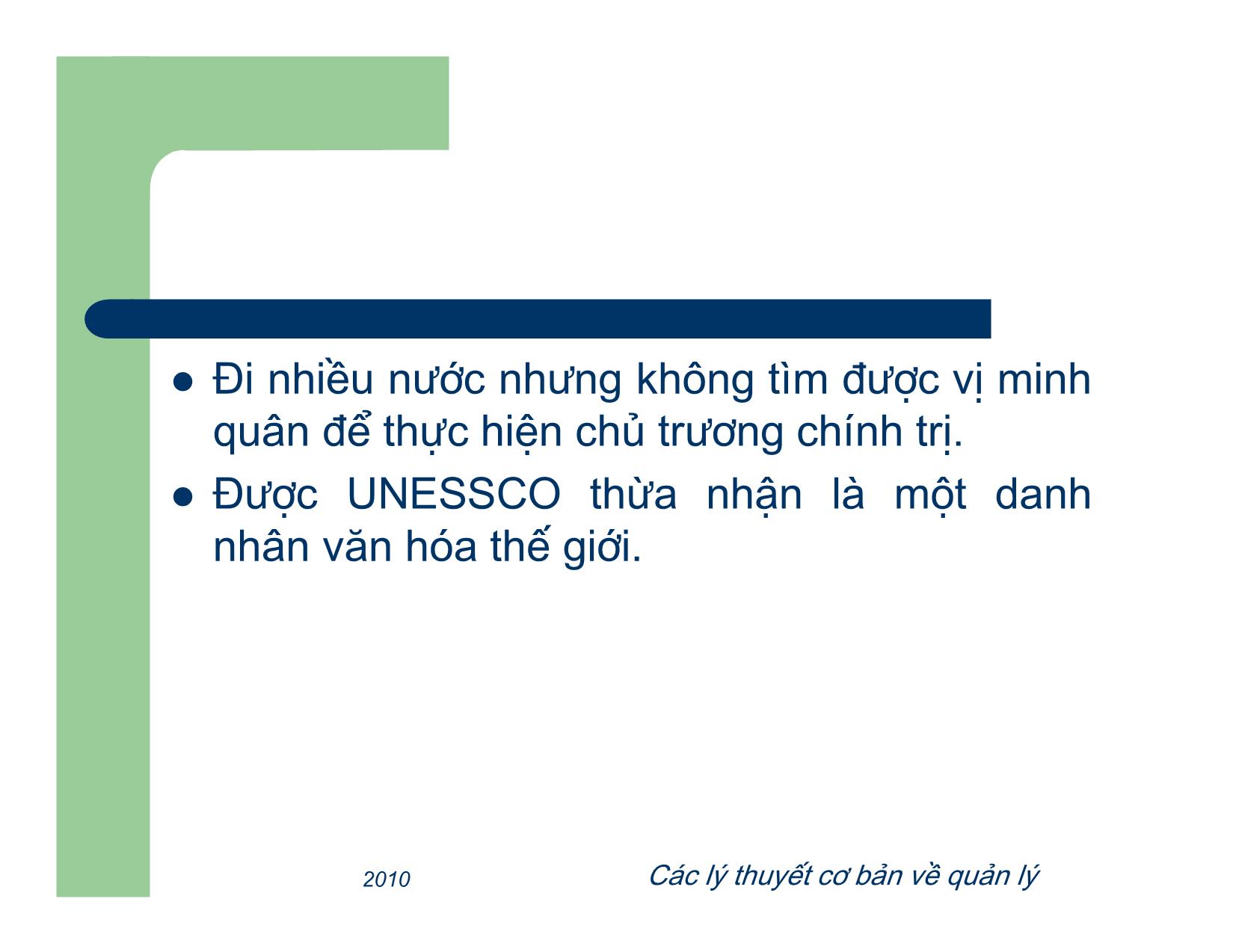 Bài giảng Quản lý - Chương 2: Các lý thuyết cơ bản về quản lý trang 8