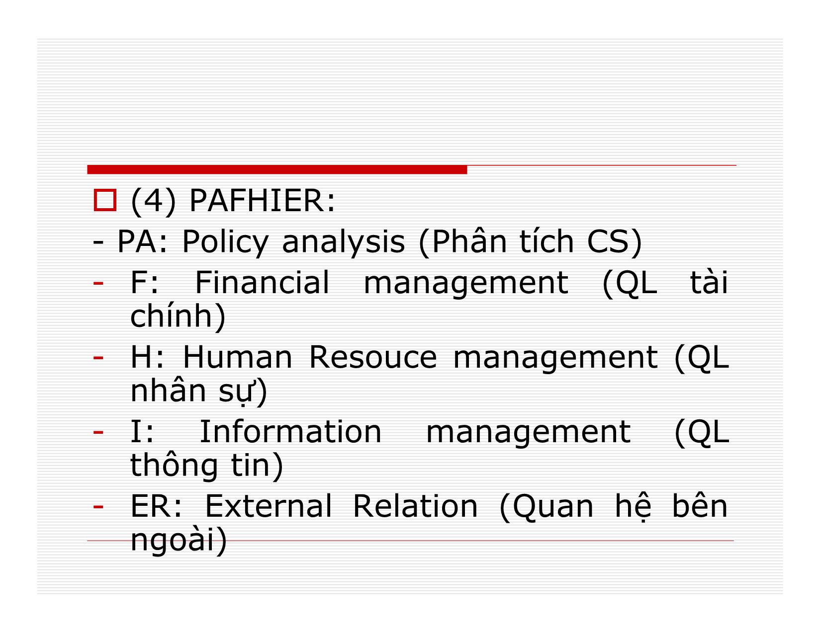 Bài giảng Quản lý - Chương 4: Chức năng quản lý trang 7