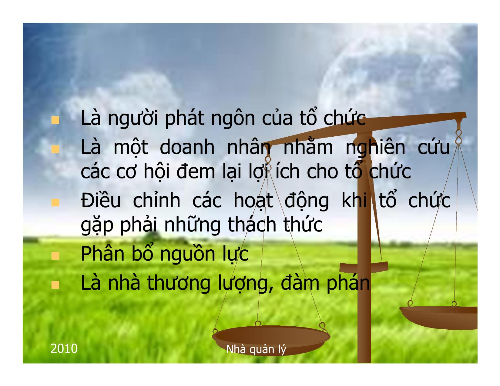 Bài giảng Quản lý - Chương 5: Nhà quản lý trong tổ chức trang 8