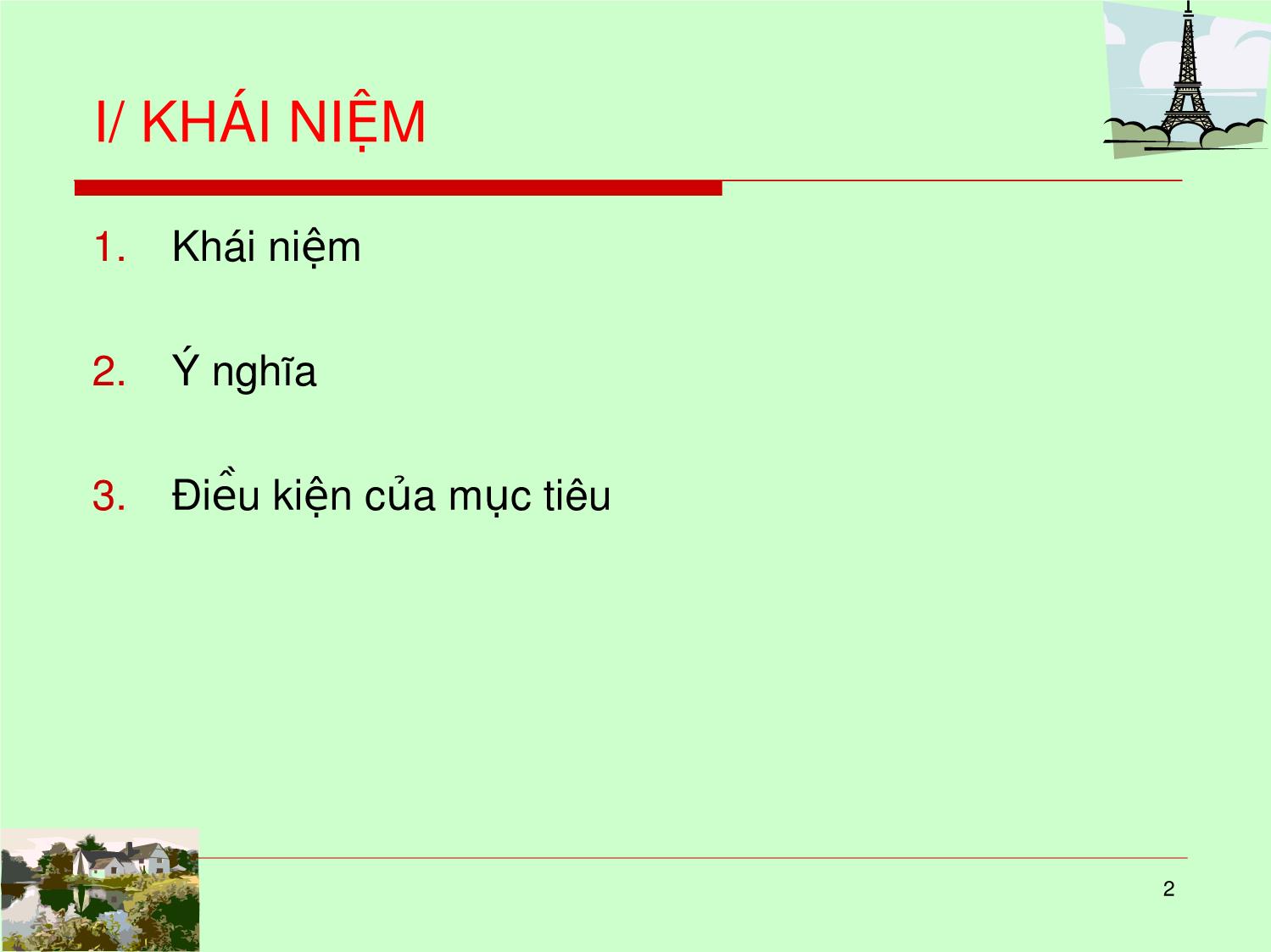 Bài giảng Kỹ năng quản lý theo mục tiêu trang 2