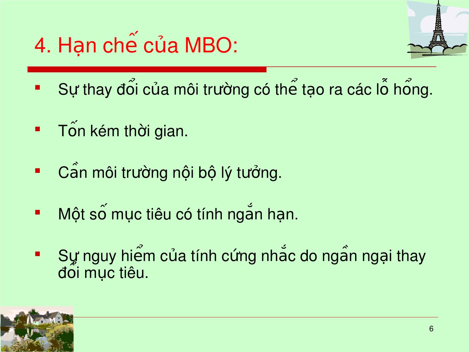 Bài giảng Kỹ năng quản lý theo mục tiêu trang 6