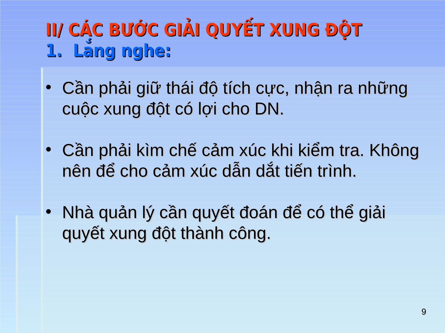 Bài giảng Kỹ năng quản trị xung đột mâu thuẫn trang 9