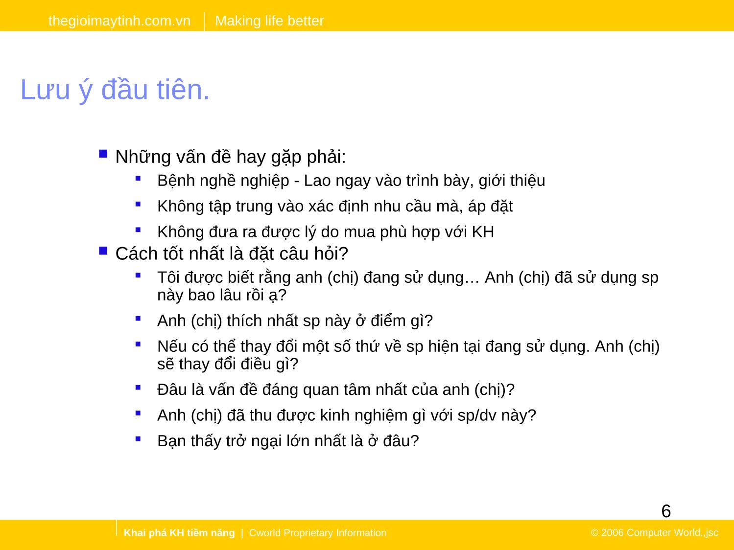 Bài giảng Khơi gợi. Xác định nhu cầu đánh giá khách hàng tiềm năng trang 6