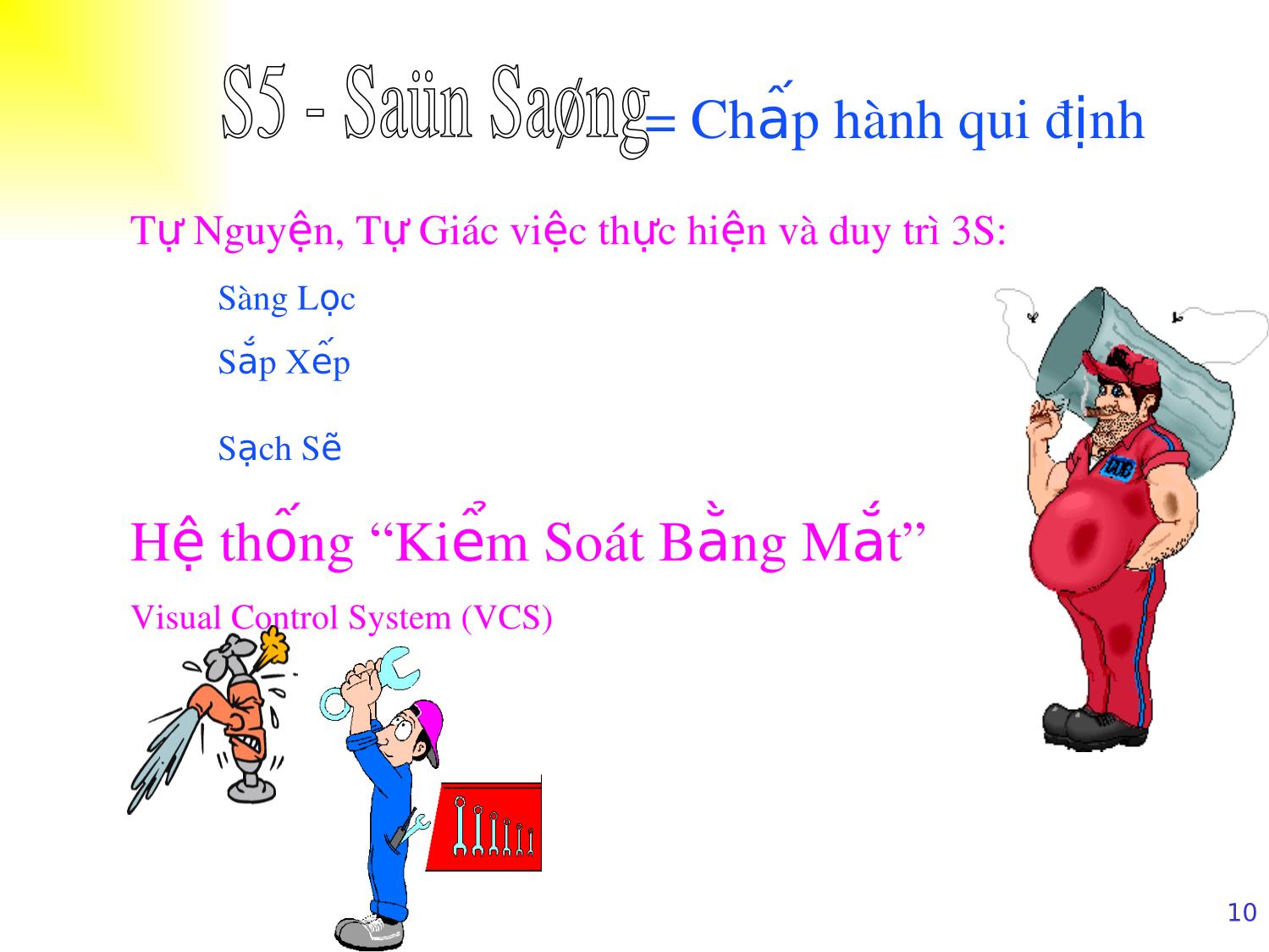 Bài giảng Xây dựng và thực hiện 5S trang 10