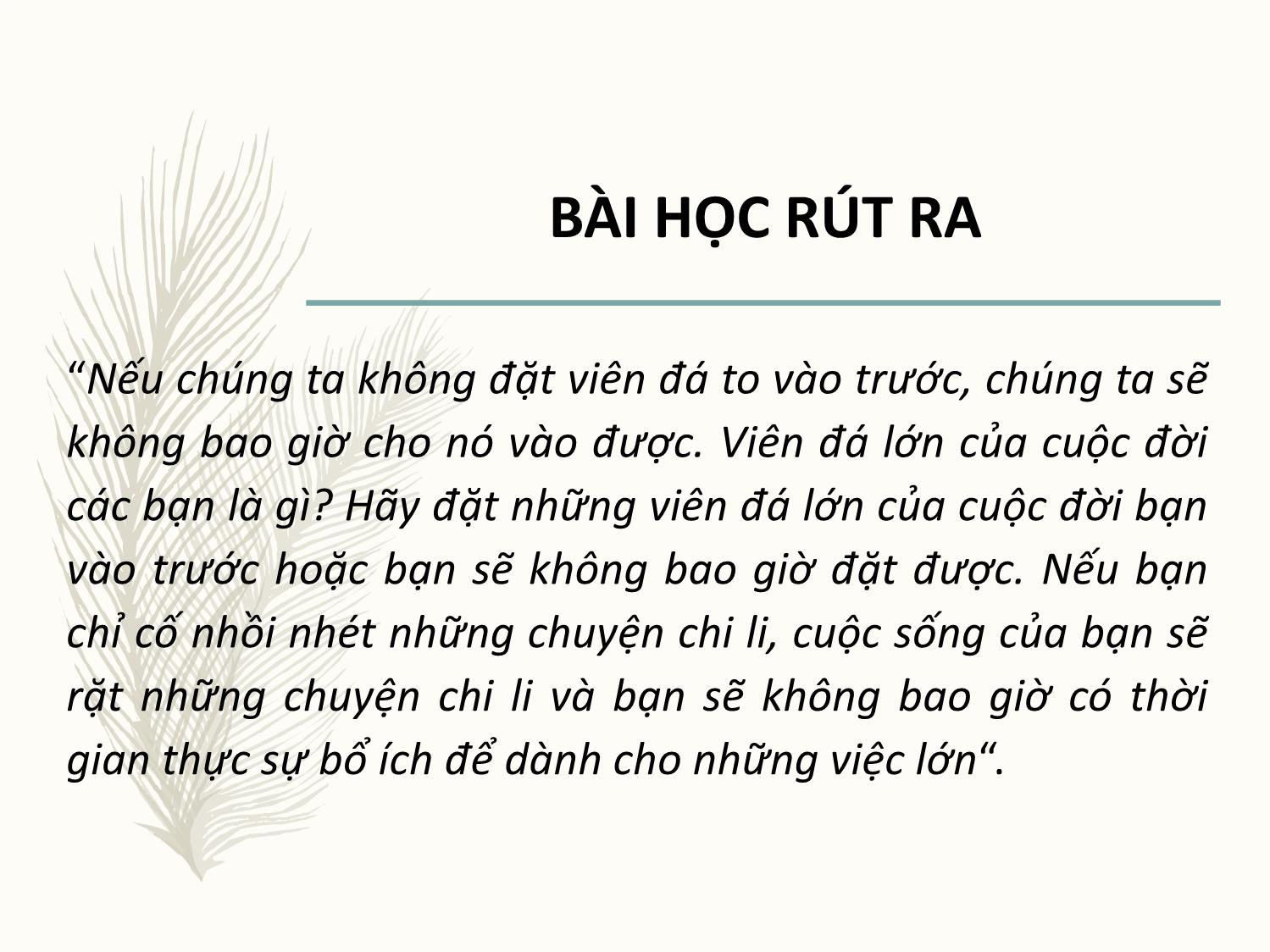 Bài giảng Kỹ năng quản lý thời gian trang 6