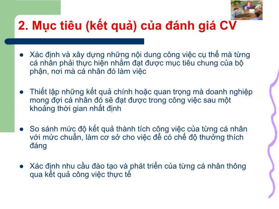 Bài giảng Kỹ năng đánh giá công việc trang 5