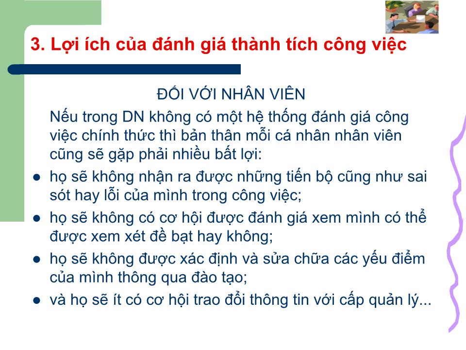 Bài giảng Kỹ năng đánh giá công việc trang 8