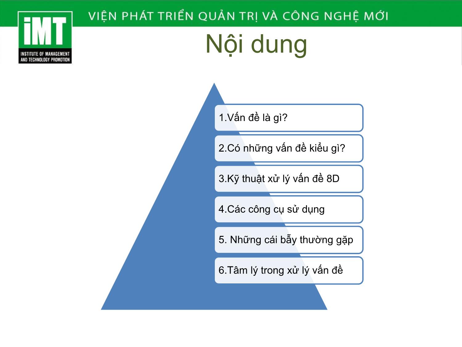 Bài giảng Kỹ năng giải quyết vấn đề trang 2