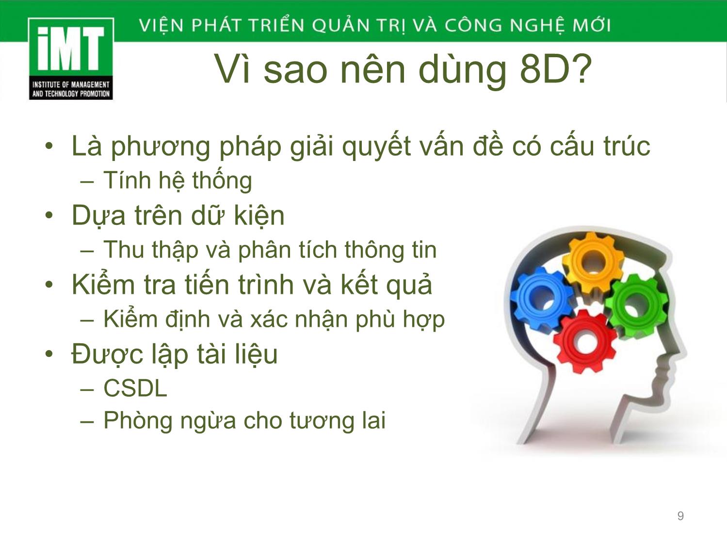 Bài giảng Kỹ năng giải quyết vấn đề trang 9