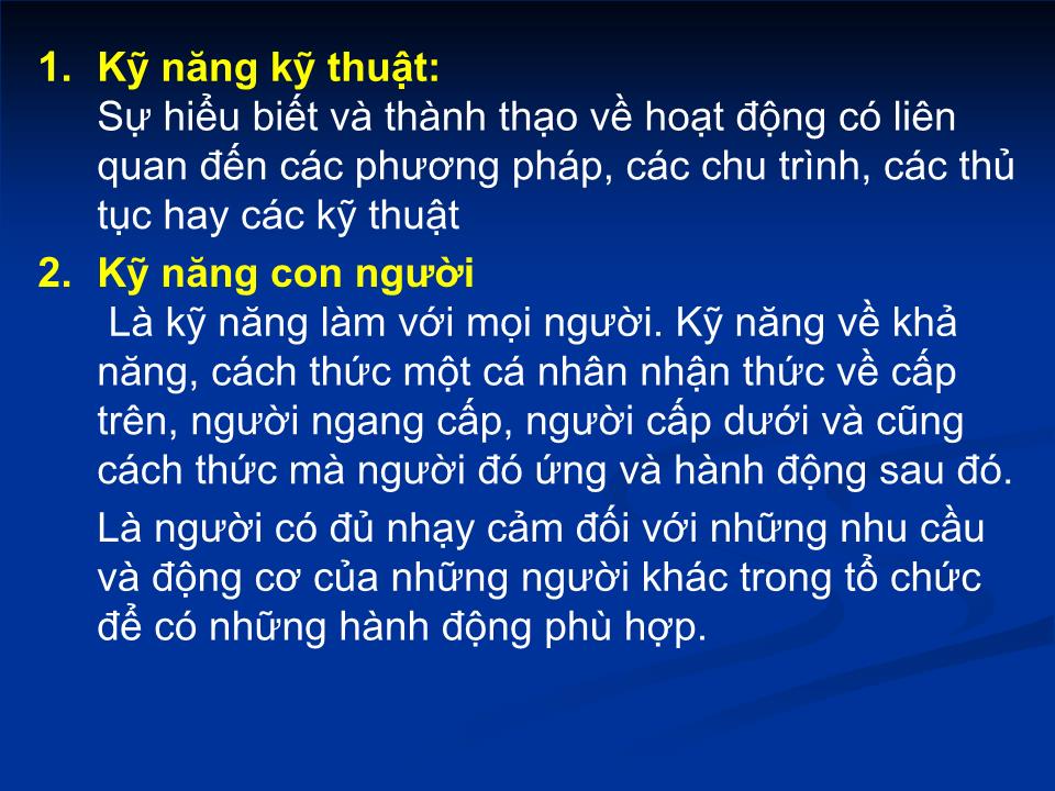 Bài giảng Kỹ năng quản lý (Bản hay) trang 5