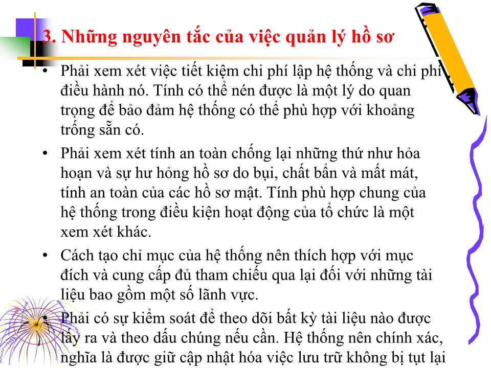 Bài giảng Kỹ năng quản lý hồ sơ trang 6