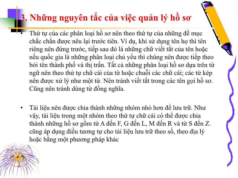 Bài giảng Kỹ năng quản lý hồ sơ trang 9