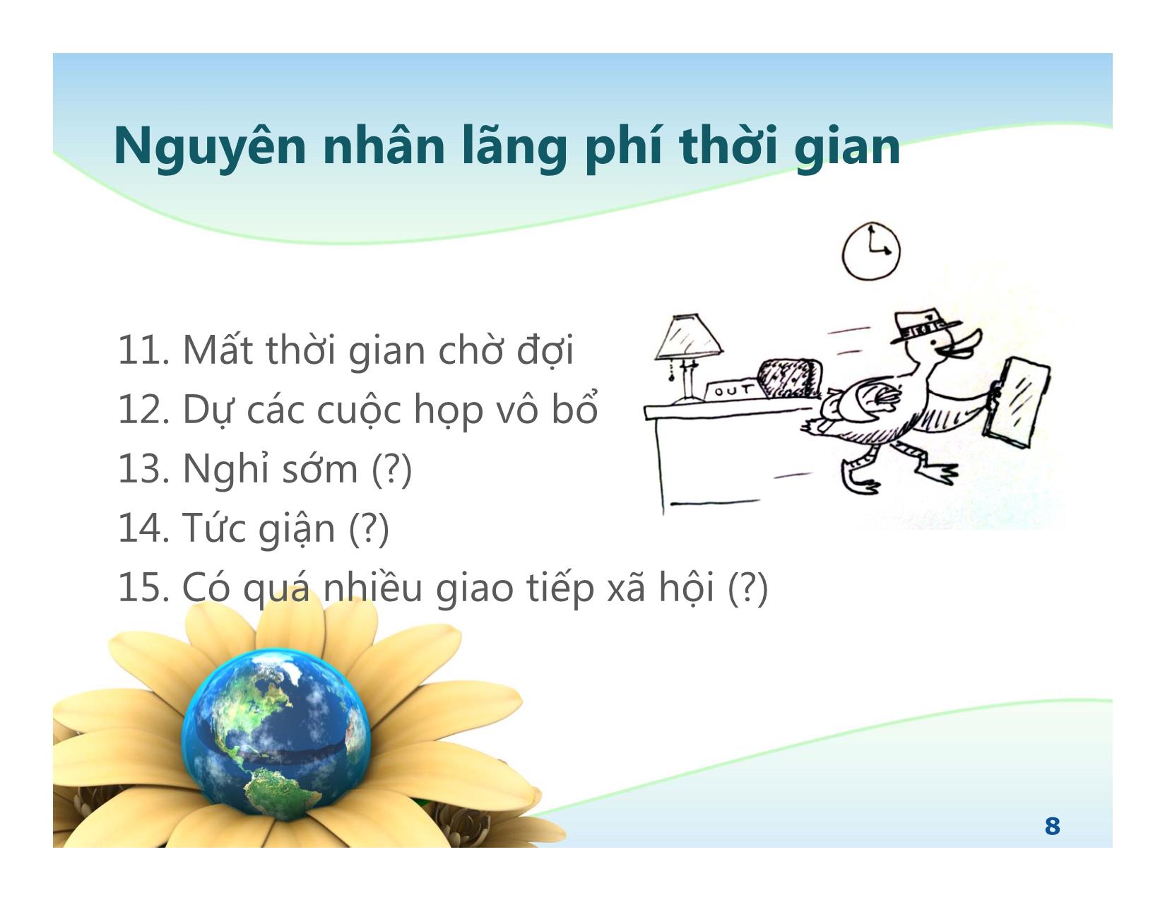 Bài giảng Kỹ năng quản lý thời gian (Bản đẹp) trang 8