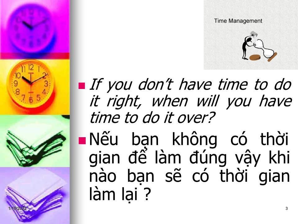 Bài giảng Kỹ năng quản lý thời gian - Phạm Thị Thuý trang 3