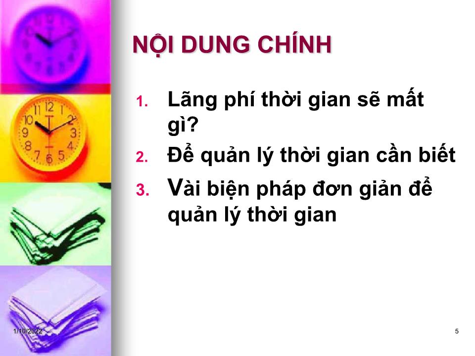 Bài giảng Kỹ năng quản lý thời gian - Phạm Thị Thuý trang 5