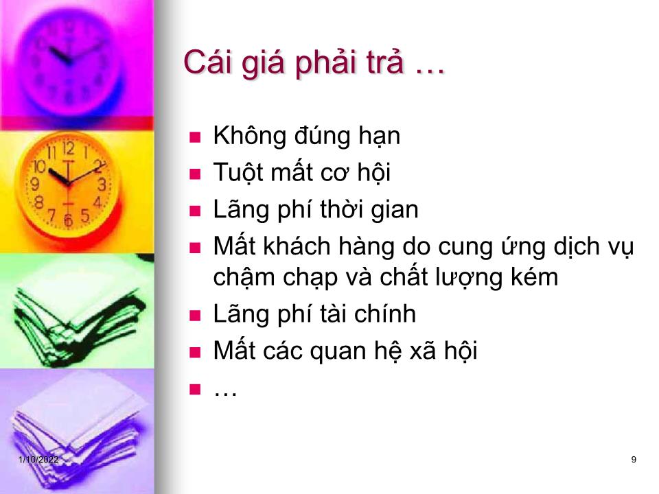 Bài giảng Kỹ năng quản lý thời gian - Phạm Thị Thuý trang 9