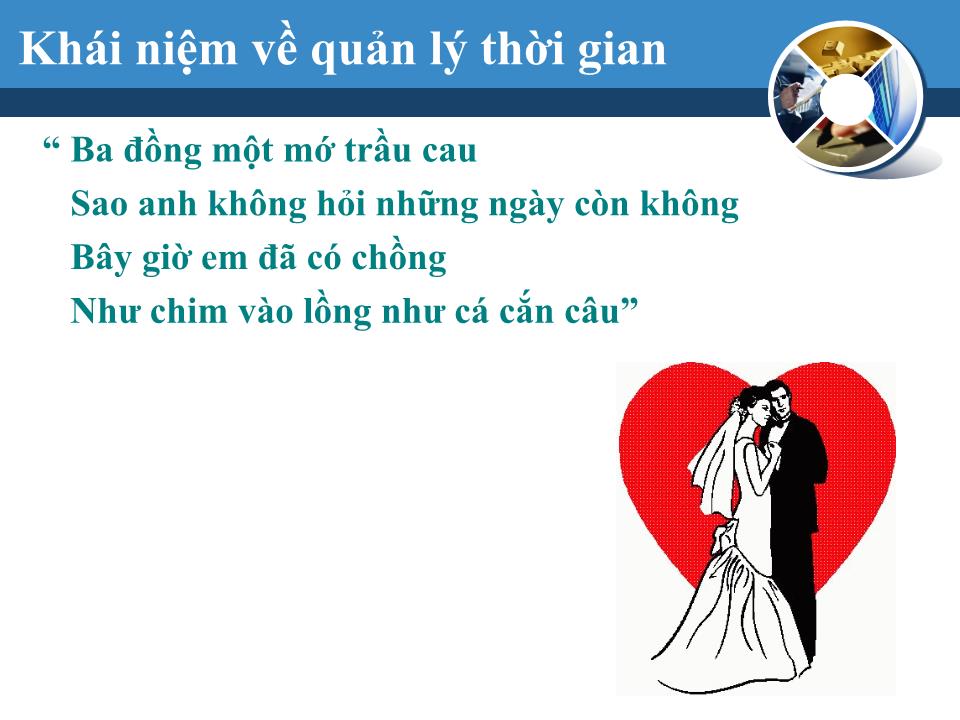 Bài giảng Kỹ năng tổ chức công việc và quản lý thời gian trang 8