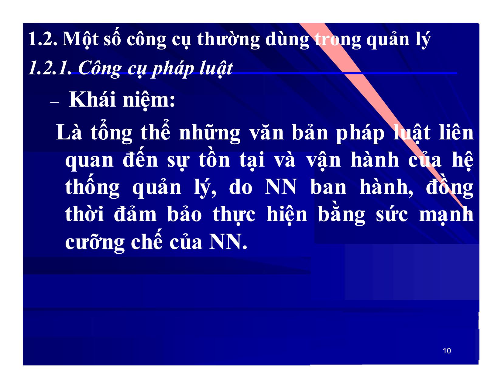 Bài giảng Khoa học quản lý - Chương 8: Công cụ và cơ cấu tổ chức quản lý - Nguyễn Xuân Phong trang 10