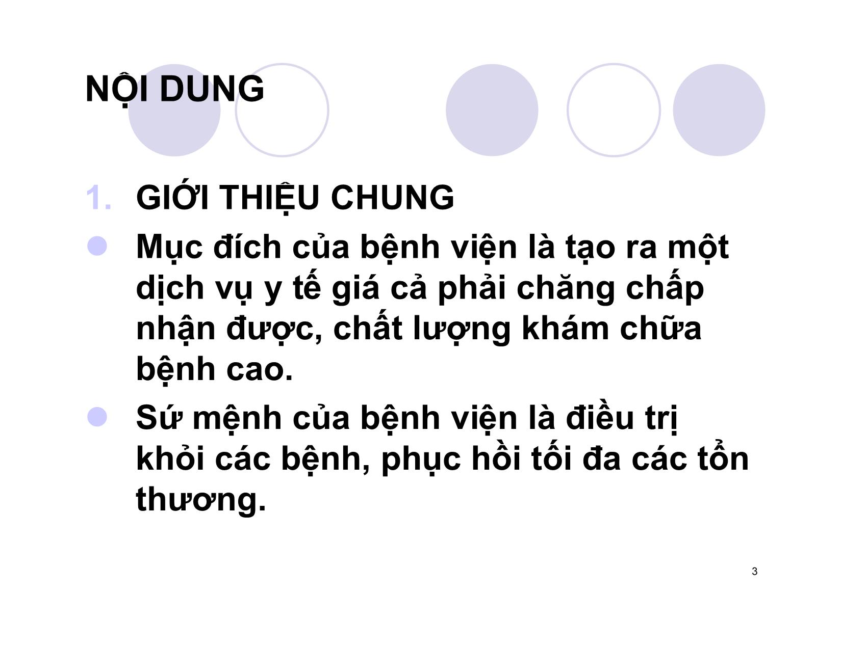 Bài giảng Quản lý chiến lược bệnh viện trang 3