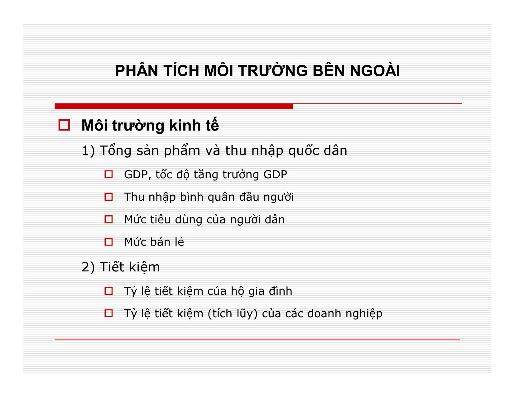 Bài giảng Quản lý học - Chương 4: Phân tích môi trường quản lý - Nguyễn Quang Huy trang 6